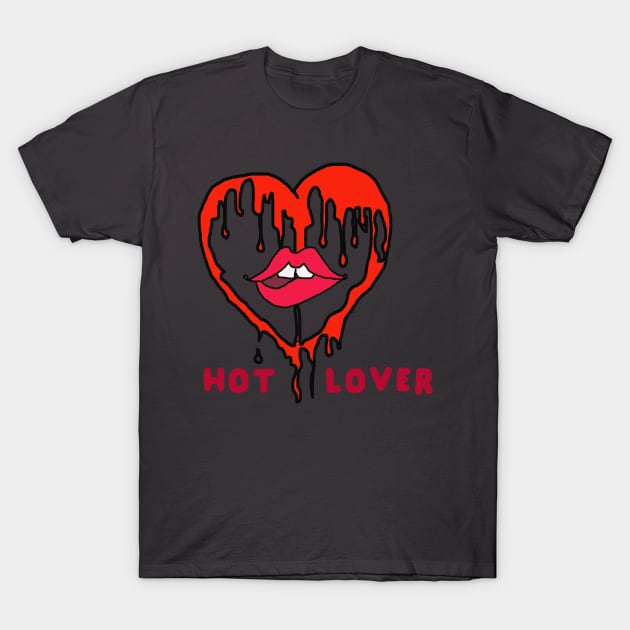 Hot Lover T-Shirt by Shreedigital 